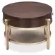 Camellia Field Warm Pecan Oval Cocktail Table
