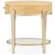 Camellia Field Caramel Oval End Table with Drawer