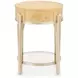 Camellia Field Caramel Oval End Table with Drawer