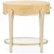 Camellia Field Caramel Oval End Table with Drawer