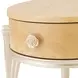 Camellia Field Caramel Oval End Table with Drawer