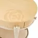 Camellia Field Caramel Oval End Table with Drawer