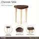 Camellia Field Warm Pecan 20" Free Form End Table