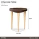 Camellia Field Warm Pecan 20" Free Form End Table