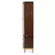 Camellia Field Warm Pecan 2 Door Display Cabinet