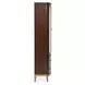 Camellia Field Warm Pecan 2 Door Display Cabinet