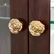 Camellia Field Warm Pecan 2 Door Display Cabinet