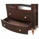 Camellia Field Warm Pecan 2 Door Display Cabinet
