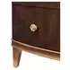 Camellia Field Warm Pecan 2 Door Display Cabinet