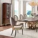 Camellia Field Warm Pecan 2 Door Display Cabinet