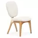 Camellia Field Antique Gold and Linen Vanity Chair