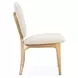 Camellia Field Antique Gold and Linen Vanity Chair