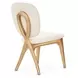Camellia Field Antique Gold and Linen Vanity Chair