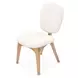 Camellia Field Antique Gold and Linen Vanity Chair