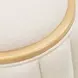 Camellia Field Cornsilk Upholstered Round Bench