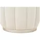 Camellia Field Cornsilk Upholstered Round Bench