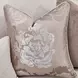 Camellia Field Linen and Warm Pecan Chenille 94" Sofa