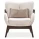 Camellia Field Warm Pecan and Porcini Accent Chair
