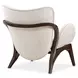 Camellia Field Warm Pecan and Porcini Accent Chair