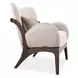 Camellia Field Warm Pecan and Porcini Accent Chair