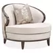 Camellia Field Warm Pecan and Porcini Matching Chair