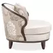 Camellia Field Warm Pecan and Porcini Matching Chair
