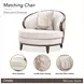 Camellia Field Warm Pecan and Porcini Matching Chair