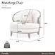 Camellia Field Warm Pecan and Porcini Matching Chair