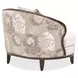Camellia Field Warm Pecan and Porcini Matching Chair