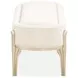 Camellia Field Cornsilk Upholstered Bed Bench