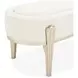 Camellia Field Cornsilk Upholstered Bed Bench