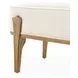 Camellia Field Linen and Antique Gold 56" Accent Bench