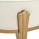Camellia Field Linen and Antique Gold 56" Accent Bench