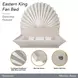 Fantosini Silver Mist King Fan Platform Bed with USB Charging