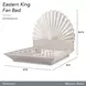 Fantosini Silver Mist King Fan Platform Bed with USB Charging