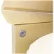 Fantosini Creamy Pearl and Gold Leaf King Fan Platform Bed with USB Charging