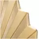 Fantosini Creamy Pearl and Gold Leaf King Fan Platform Bed with USB Charging
