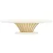 Fantosini Creamy Pearl 140" Extendable Rectangular Dining Table