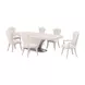 Fantosini Silver Mist 140" Extendable Rectangular Dining Table