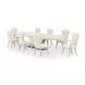 Fantosini Silver Mist 140" Extendable Rectangular Dining Table