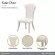 Fantosini Cappuccino Upholstered Dining Side Chair Set of 2