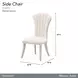 Fantosini Cappuccino Upholstered Dining Side Chair Set of 2