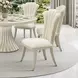 Fantosini Cappuccino Upholstered Dining Side Chair Set of 2