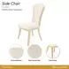 Fantosini Natural Upholstered Dining Side Chair Set of 2