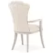 Fantosini Cappuccino Upholstered Dining Arm Chair Set of 2