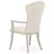 Fantosini Cappuccino Upholstered Dining Arm Chair Set of 2