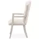 Fantosini Cappuccino Upholstered Dining Arm Chair Set of 2