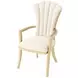 Fantosini Natural Upholstered Dining Arm Chair Set of 2