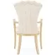 Fantosini Natural Upholstered Dining Arm Chair Set of 2
