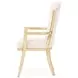 Fantosini Natural Upholstered Dining Arm Chair Set of 2